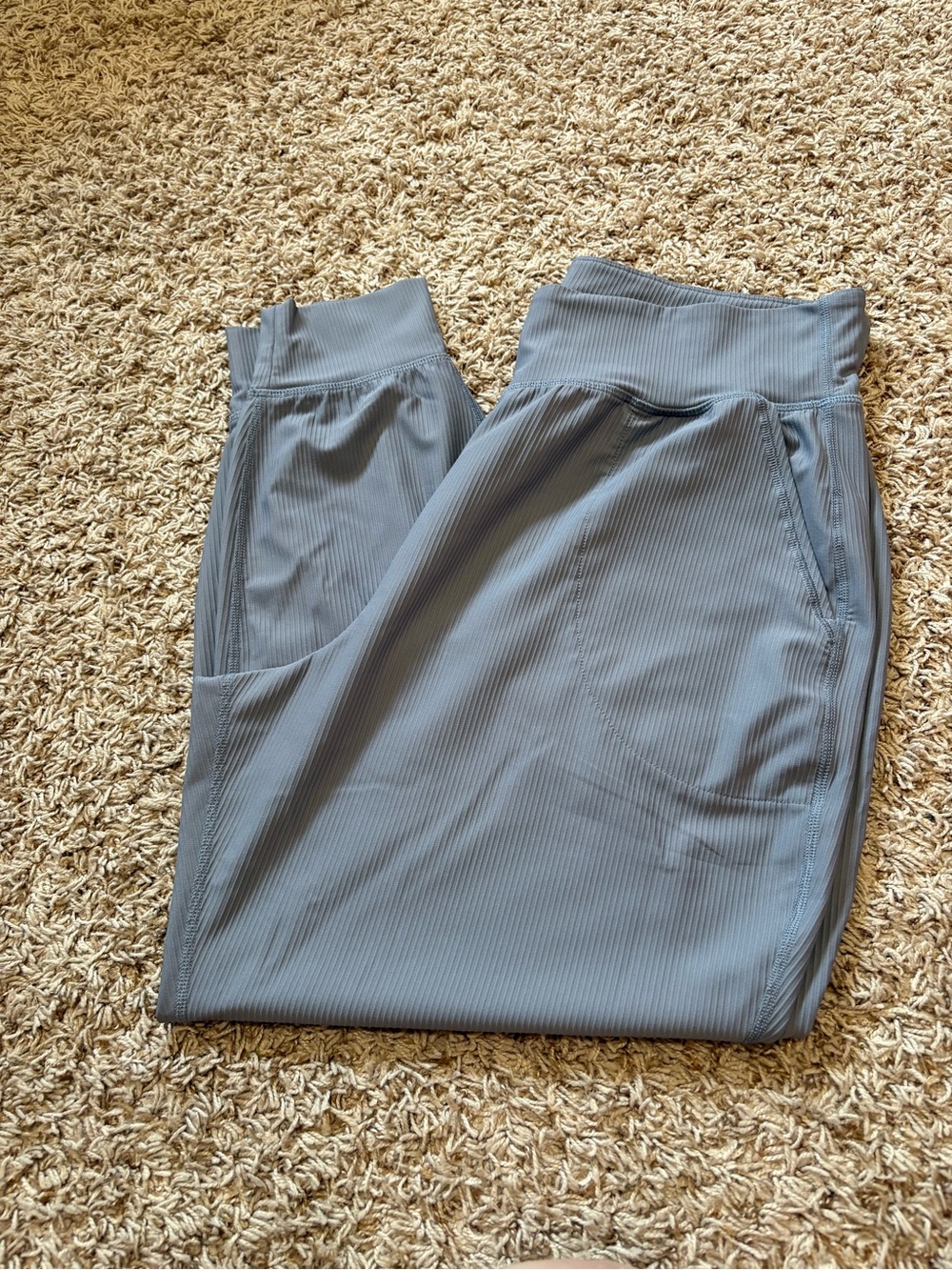 Old Navy Active PowerSoft High-Rise Ribbed Jogger in Gray women’s size XL
